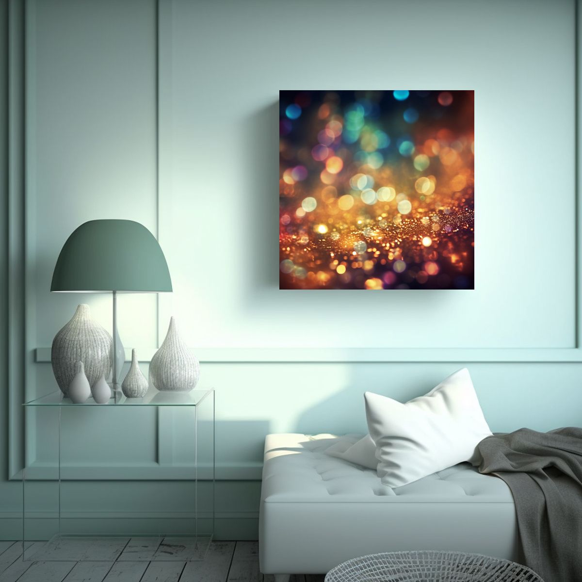 GENERICO - Cuadro De Decoración Estilo Galería Elegancia X 50x50 Cm