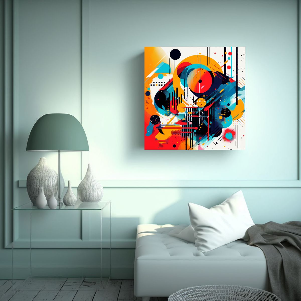 GENERICO - Pinturas Decorativas De Lienzo Colorido Y 80x80 Cm