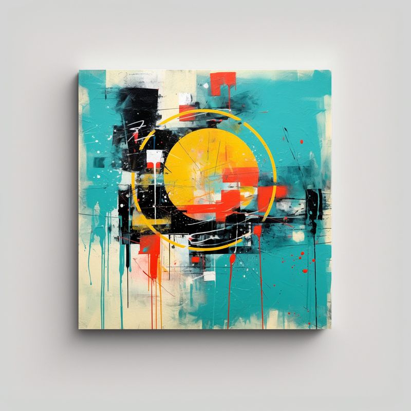 GENERICO - Pintura Decorativa Estilo Graffiti Callejero Spray 80x80 Cm