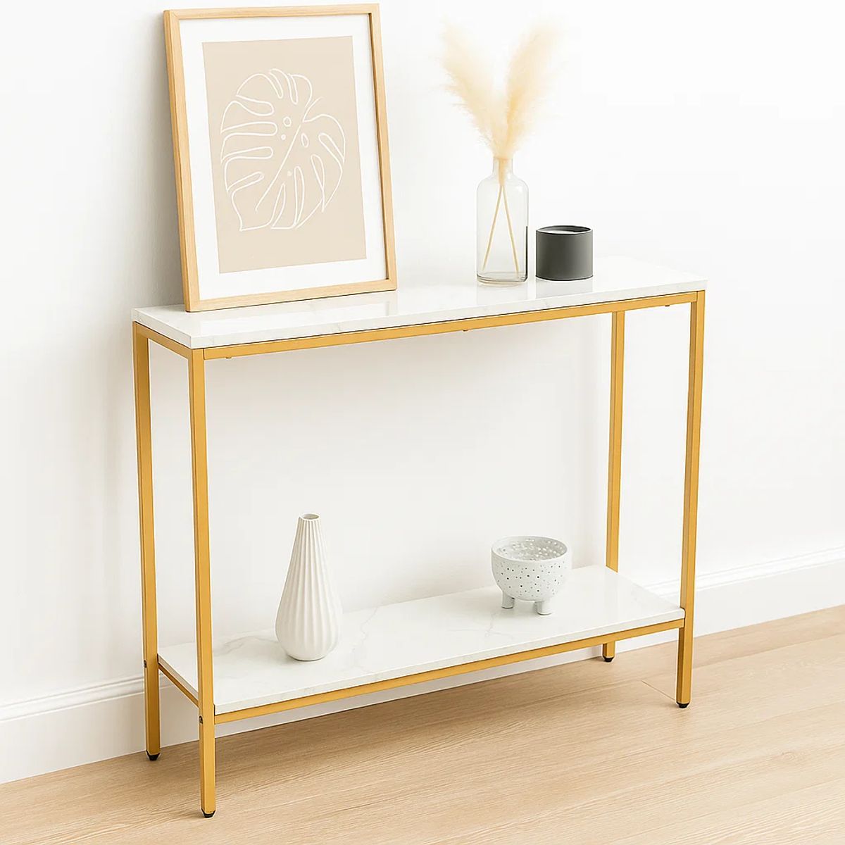 KLIK - Arrimo white stone cubierta MDF marmol blanco KLIK