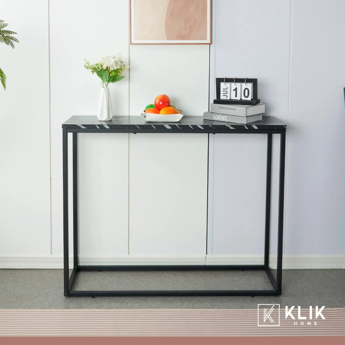 KLIK - Arrimo black stone cubierta MDF marmol negro