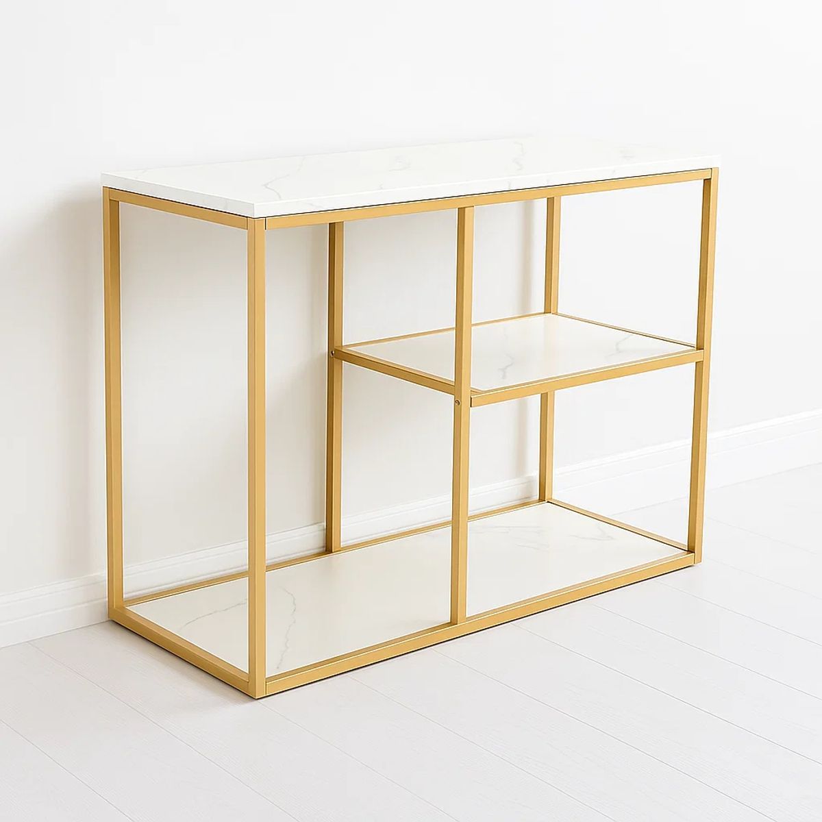 KLIK - Arrimo white stone MDF marmol blanco con separadores KLIK.