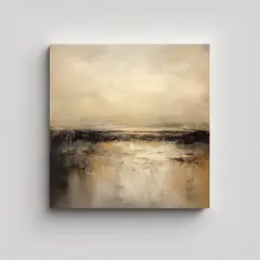 GENERICO - Pintura Abstracta De Paisaje En Bastidor Con 50x50 Cm