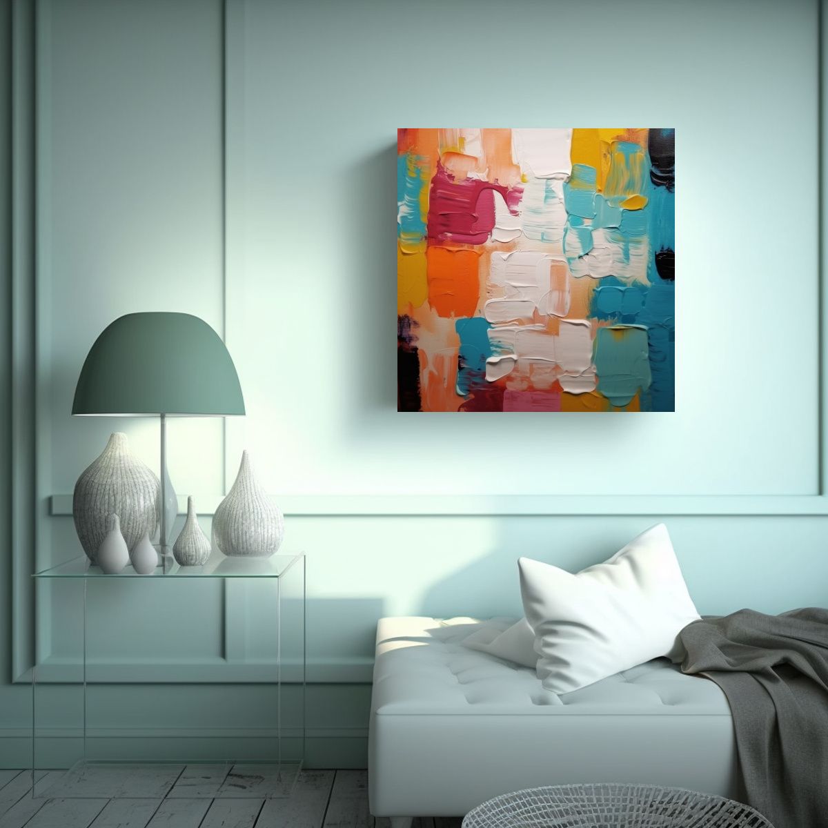 GENERICO - Impacto Visual En La Decoración Con Pinturas 80x80 Cm