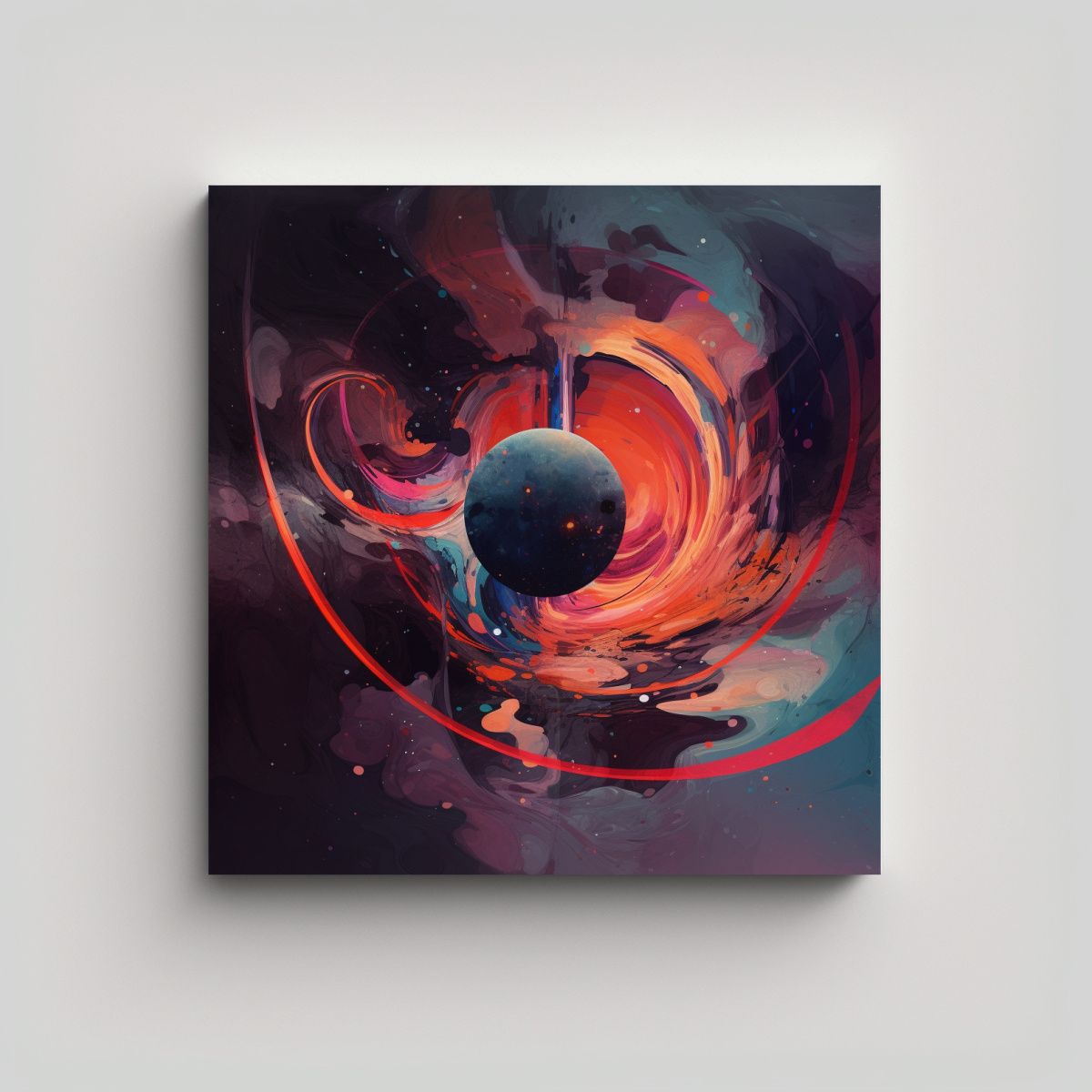 GENERICO - Cuadro Moderno Abstracto Alternativo Para Portada 90x90 Cm