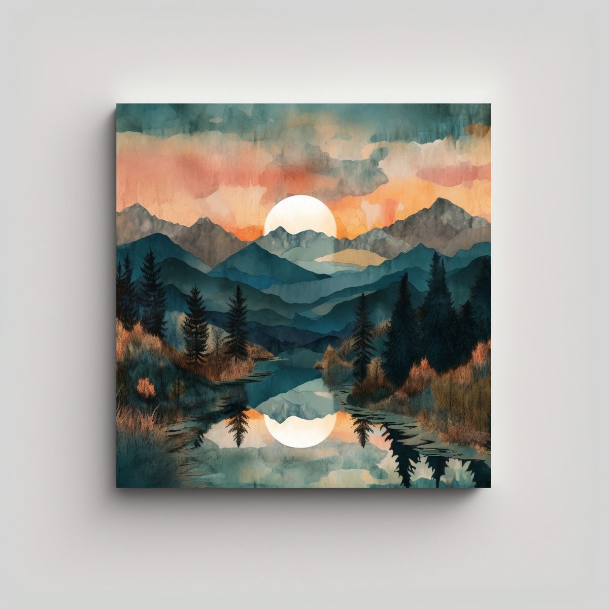 GENERICO - Pintura Única De Composición Fotográfica HERO 90x90 Cm