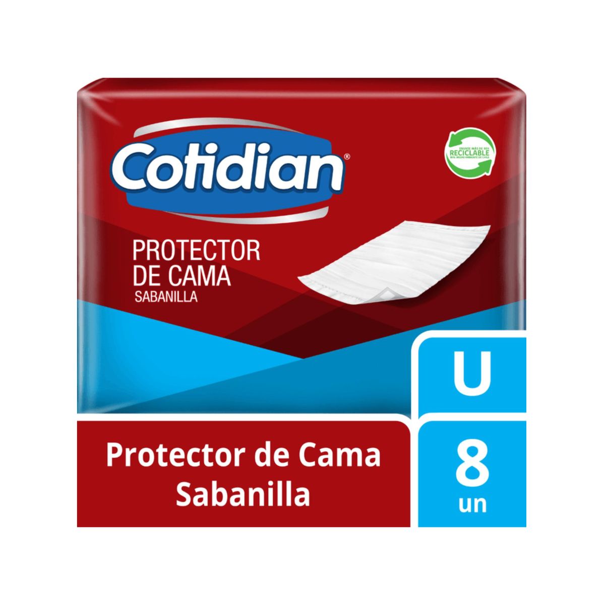 COTIDIAN - Sabanilla Protector De Cama Cotidian 8 Unid