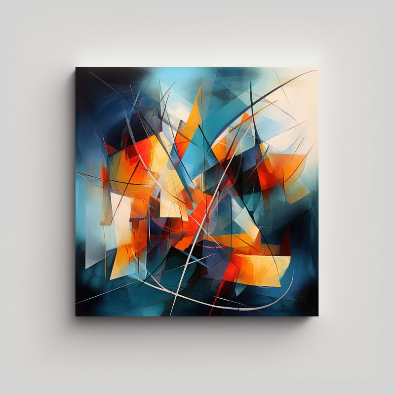 GENERICO - Pinturas Decorativas Abstractas Para El Hogar 80x80 Cm