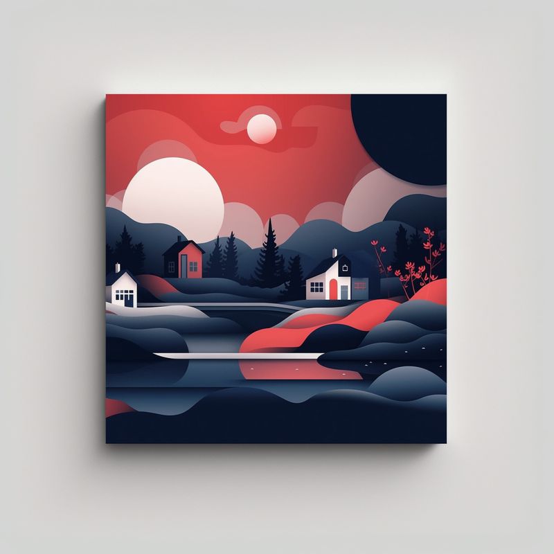 GENERICO - Pinturas Decorativas En Lienzo Animadas Con Una 50x50 Cm