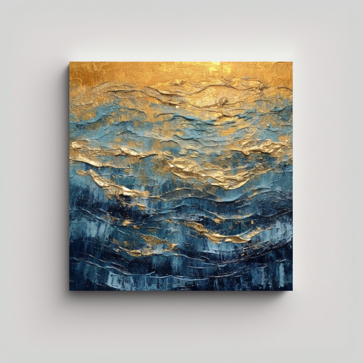 GENERICO - Pintura Acrílica Texturizada Lienzo Vanguardia 70x70 Cm