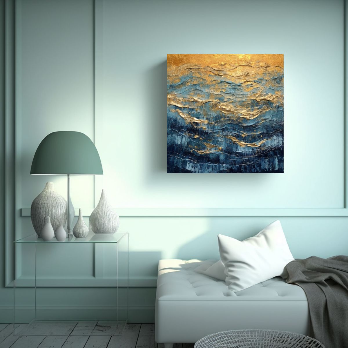 GENERICO - Pintura Acrílica Texturizada Lienzo Vanguardia 70x70 Cm