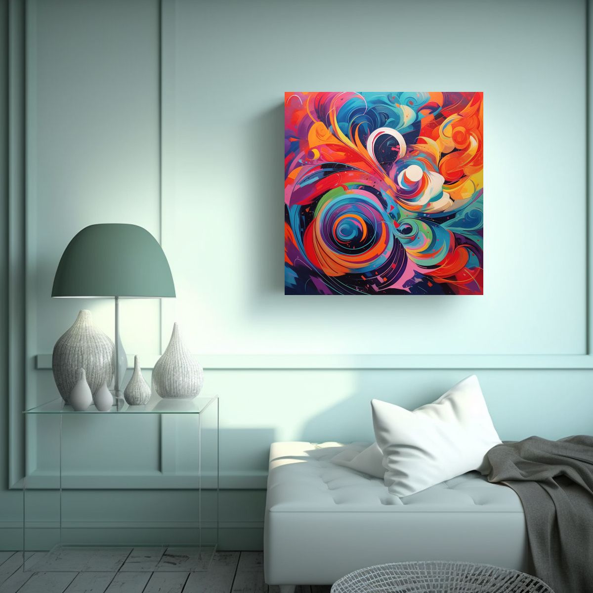 GENERICO - Tela Impresionante En Bastidor Con Diseño 60x60 Cm