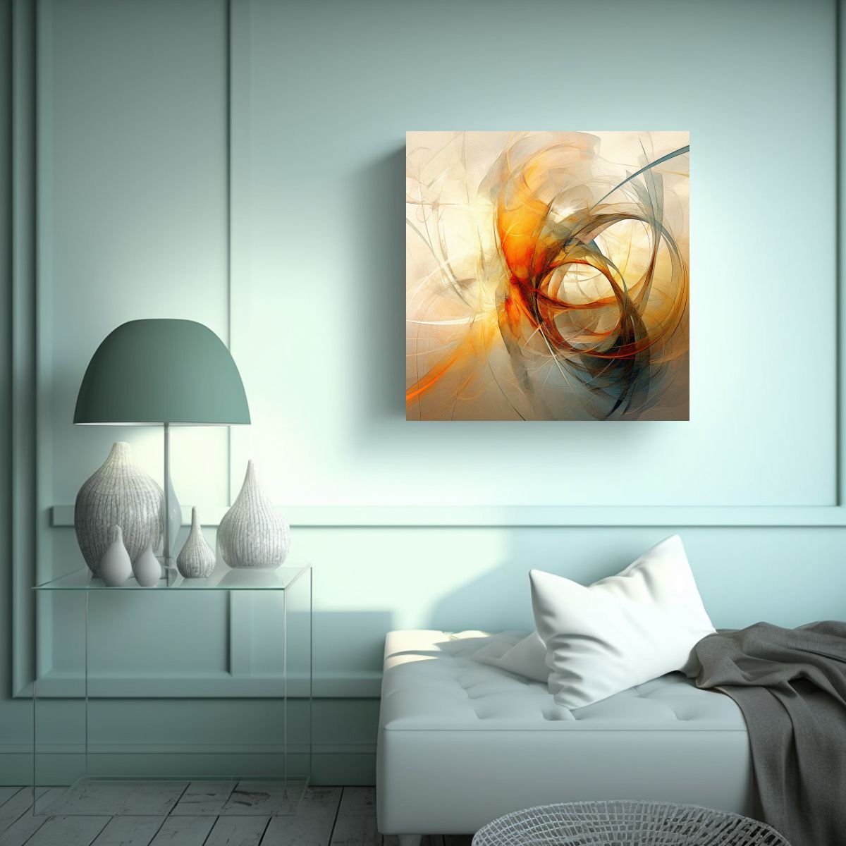 GENERICO - Armonía Natural: Equilibrio Delicado Entre Orden 60x60 Cm.