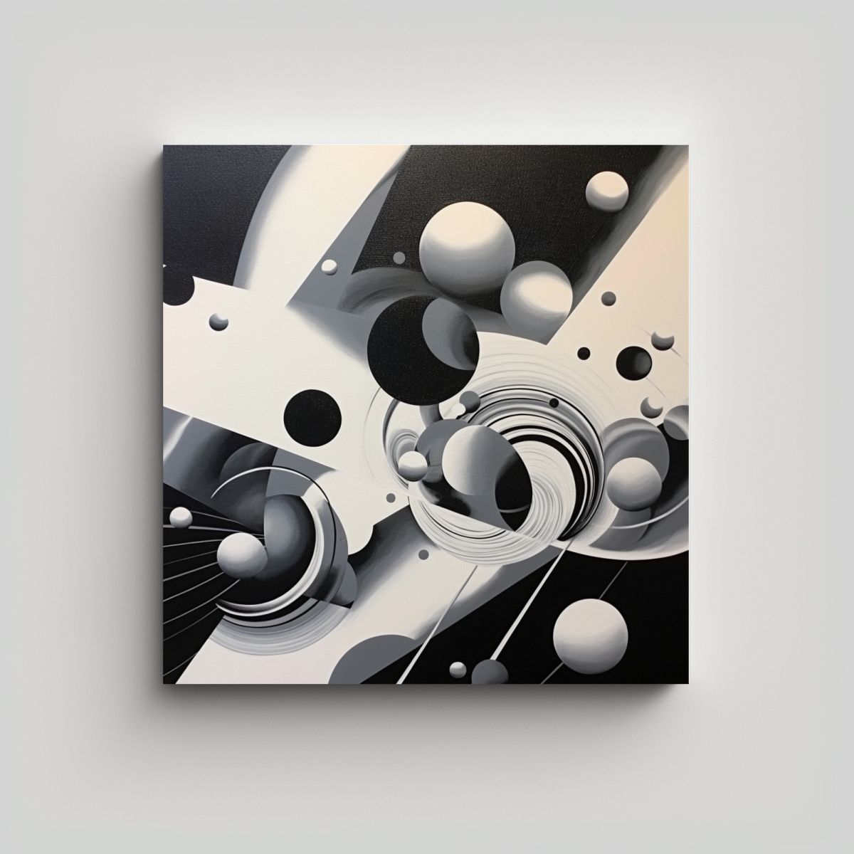 GENERICO - Composición Creativa Abstracta En Lienzo 80x80 Cm