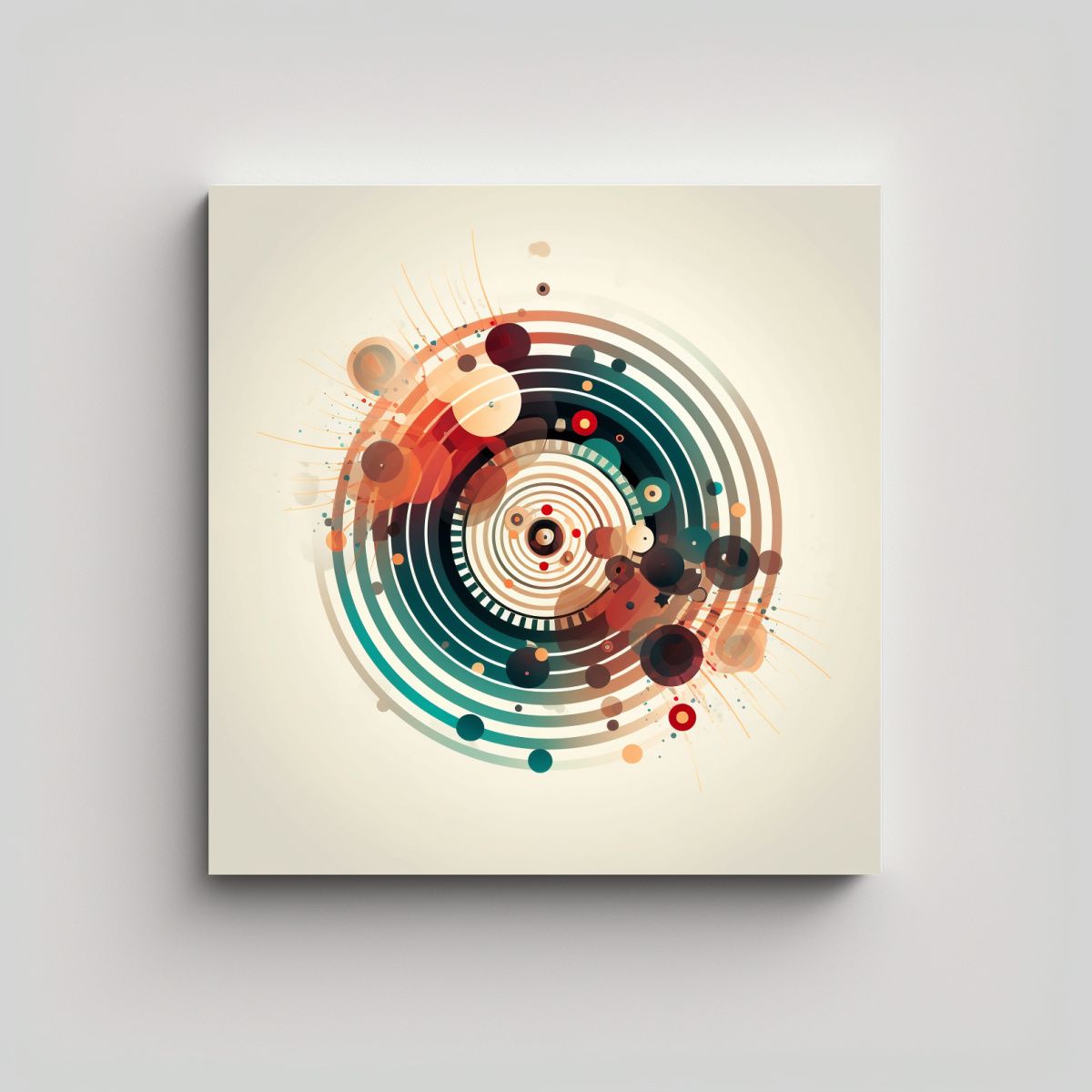 GENERICO - Tela En Bastidor Tela Sublimada Arte Cinético 60x60 Cm