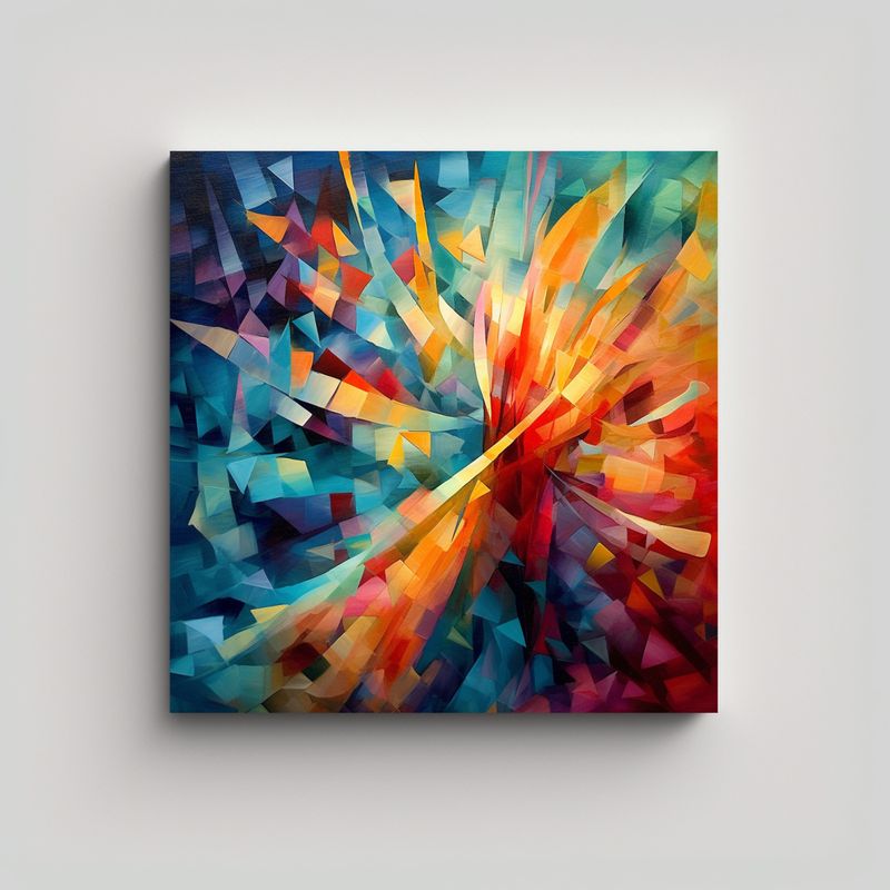 GENERICO - Pinturas Decorativas Originales En Bastidor Con 50x50 Cm