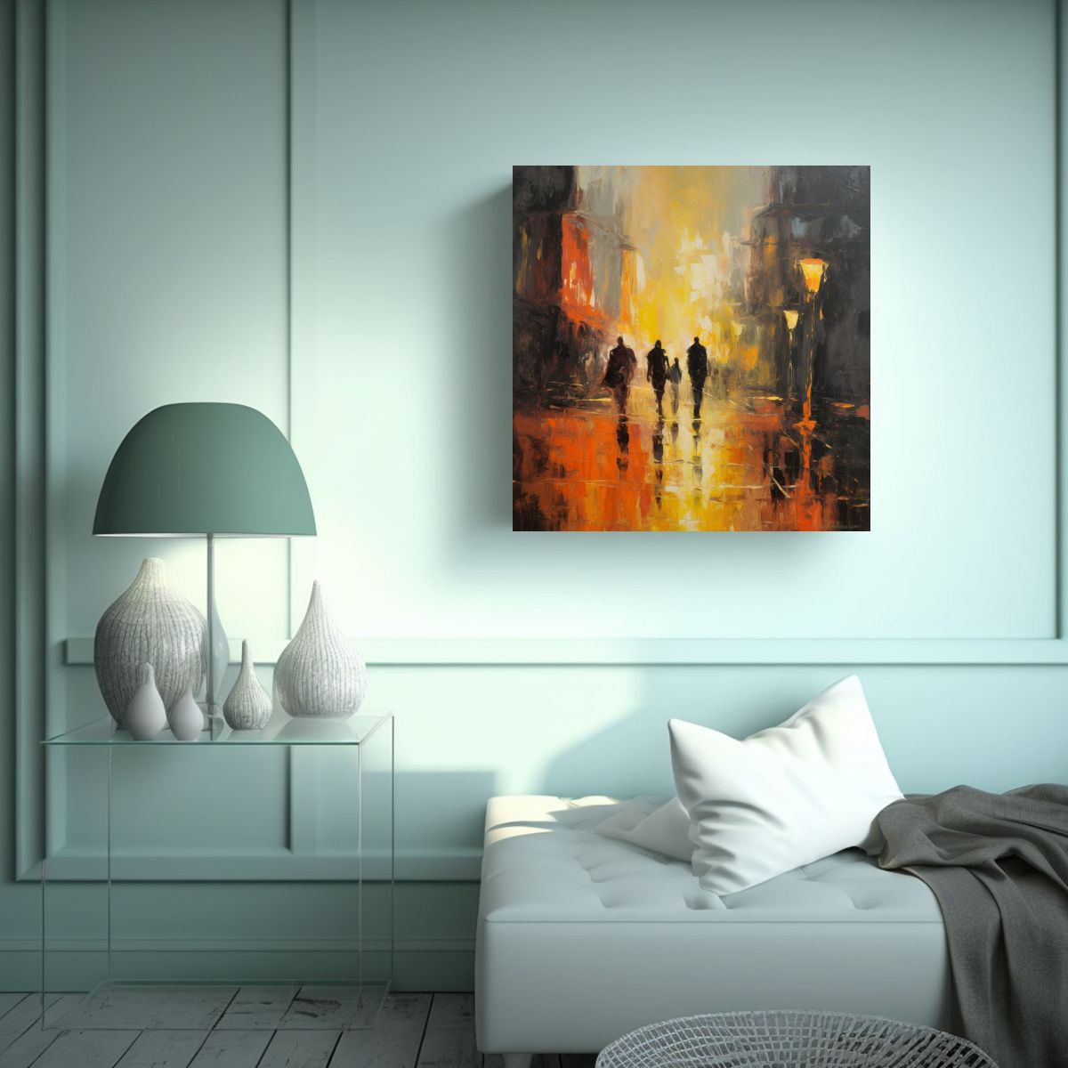 GENERICO - Cuadro Tela Sublimada Original: Colorida Belleza 60x60 Cm