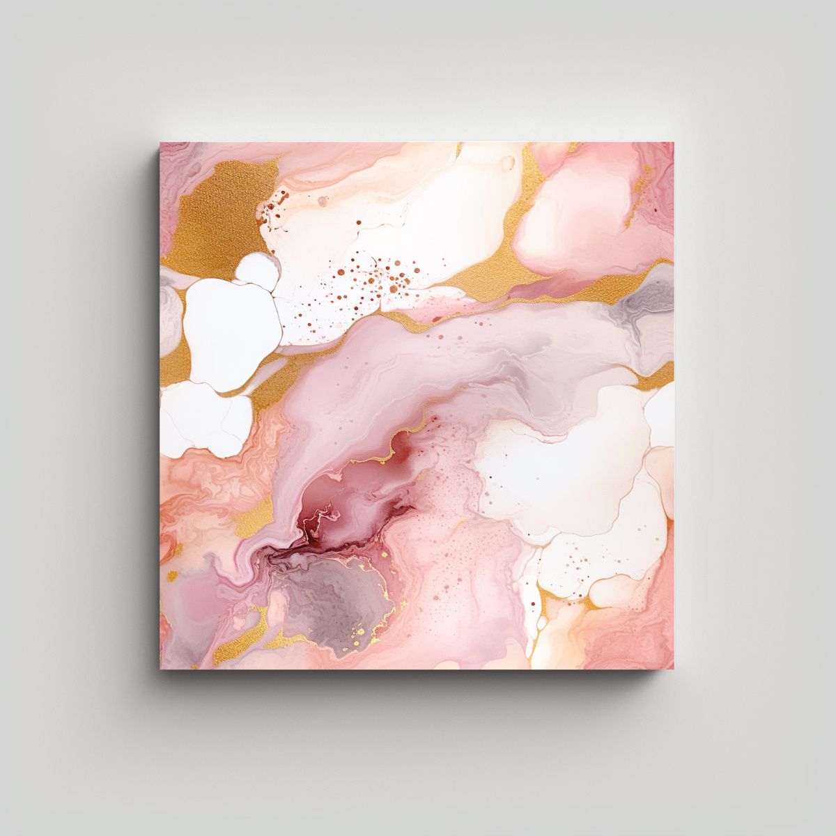 GENERICO - Pintura Abstracta De Paisaje Marino En Papel 60x60 Cm