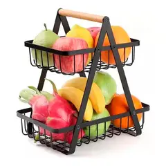 GENERICO - Canasto Para Frutas Cocina Hogar 2 Niveles