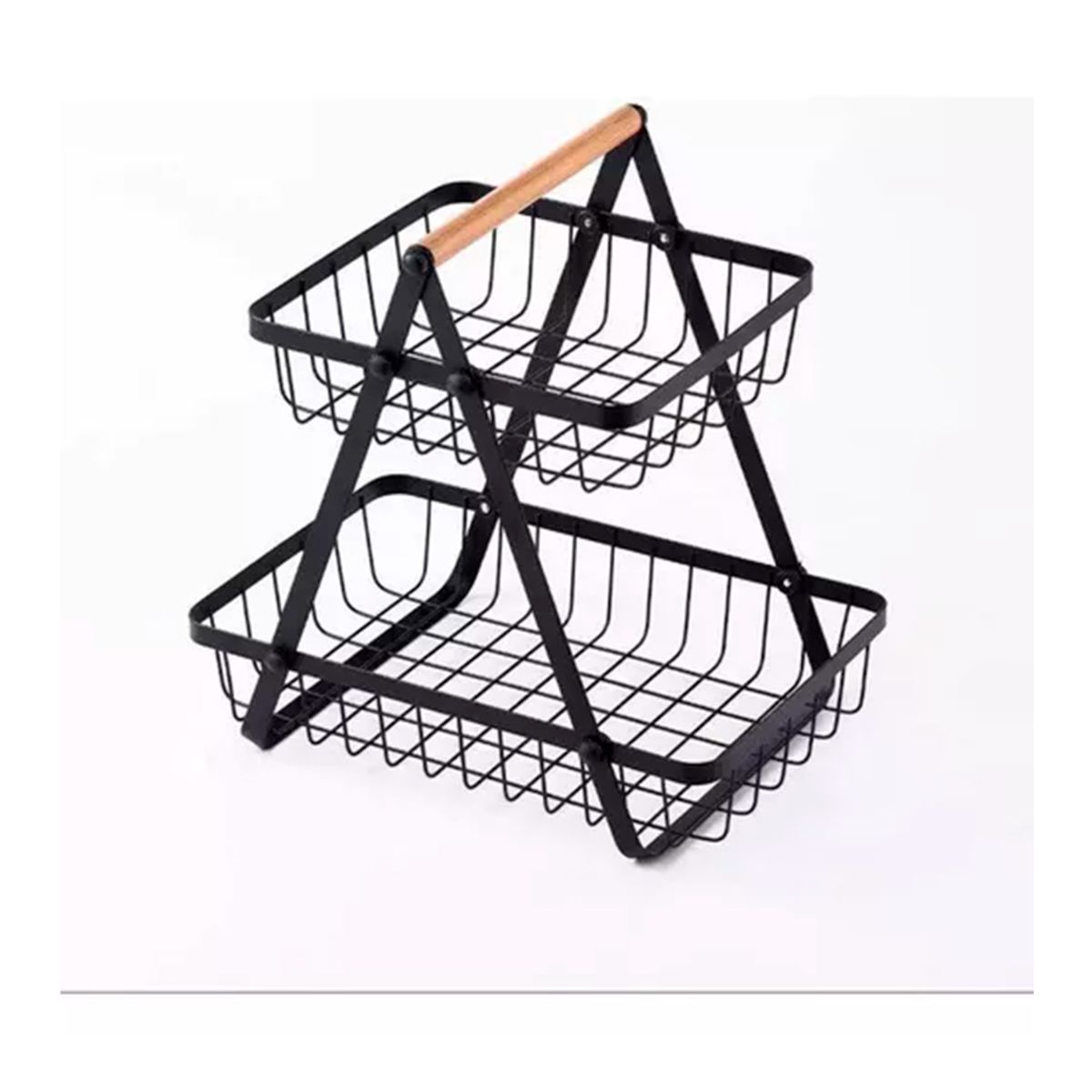 GENERICO - Canasto Para Frutas Cocina Hogar 2 Niveles