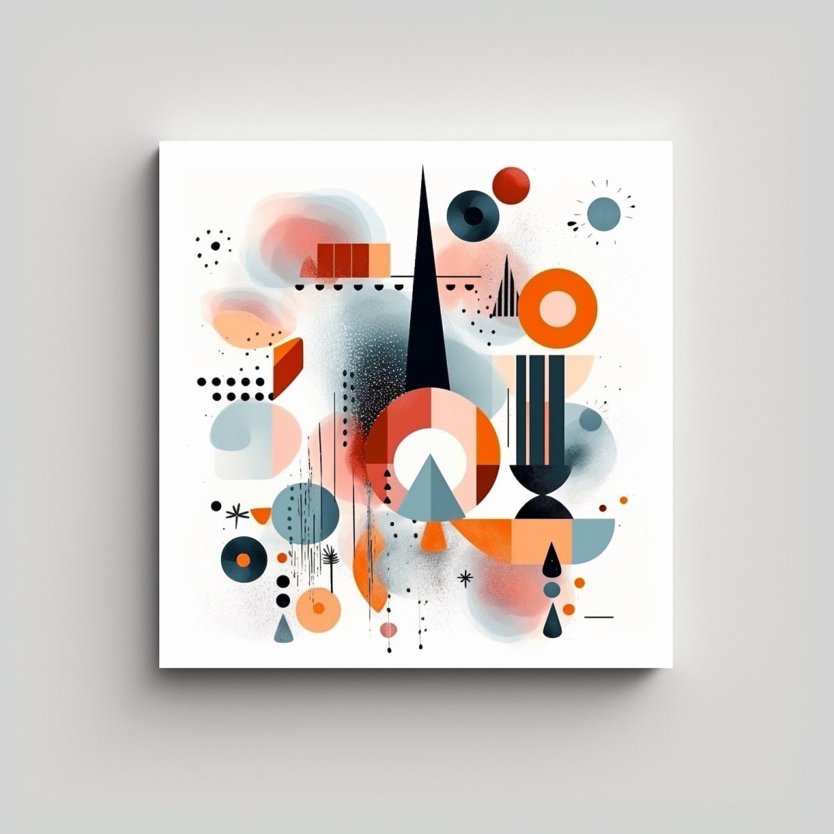 GENERICO - Tela En Bastidor Hermoso Visual Abstracto Boho 90x90 Cm