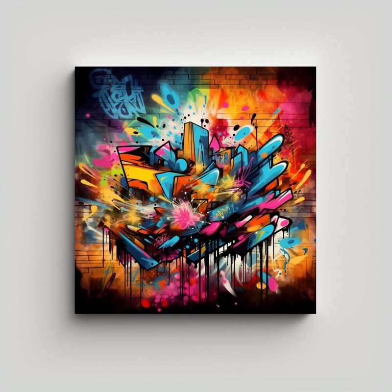 GENERICO - Cuadros De Decoración Para Cocina Con Elementos 90x90 Cm