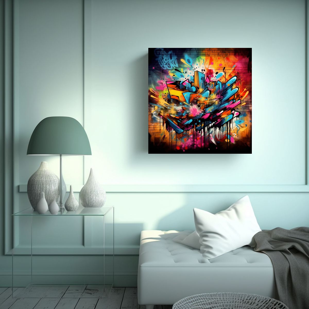 GENERICO - Cuadros De Decoración Para Cocina Con Elementos 80x80 Cm