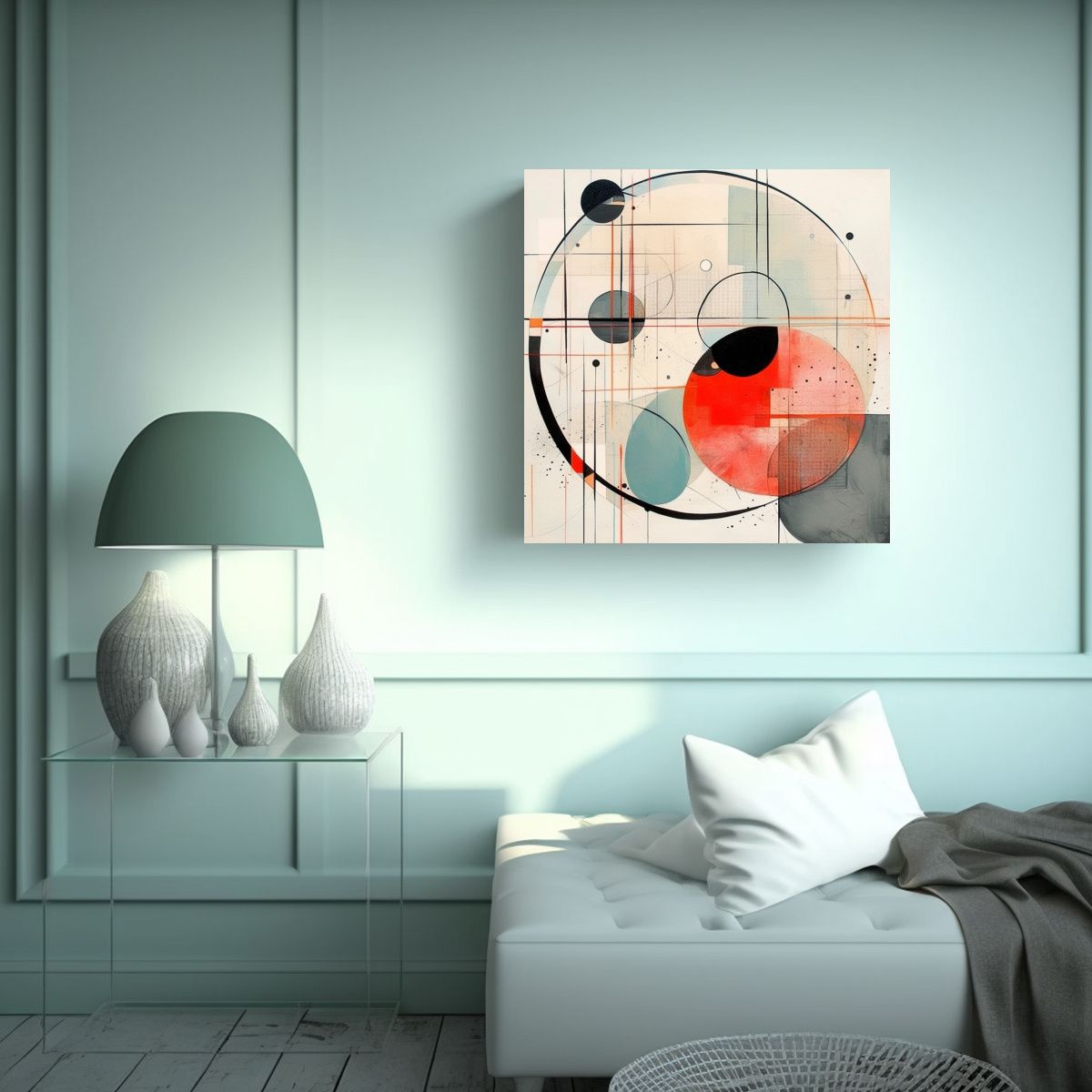 GENERICO - Pintura Lienzo Inspirador Con Diseño Artístico 70x70 Cm