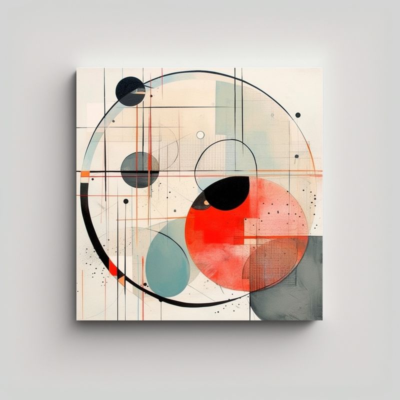 GENERICO - Pintura Lienzo Inspirador Con Diseño Artístico 50x50 Cm