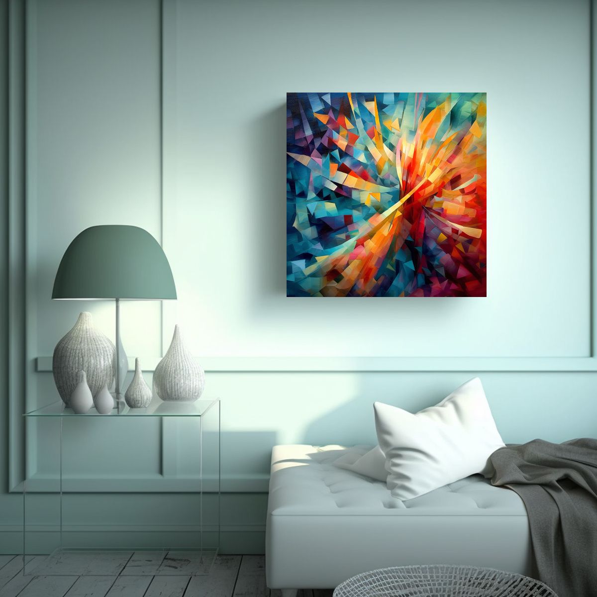 GENERICO - Pinturas Decorativas Originales En Bastidor Con 70x70 Cm