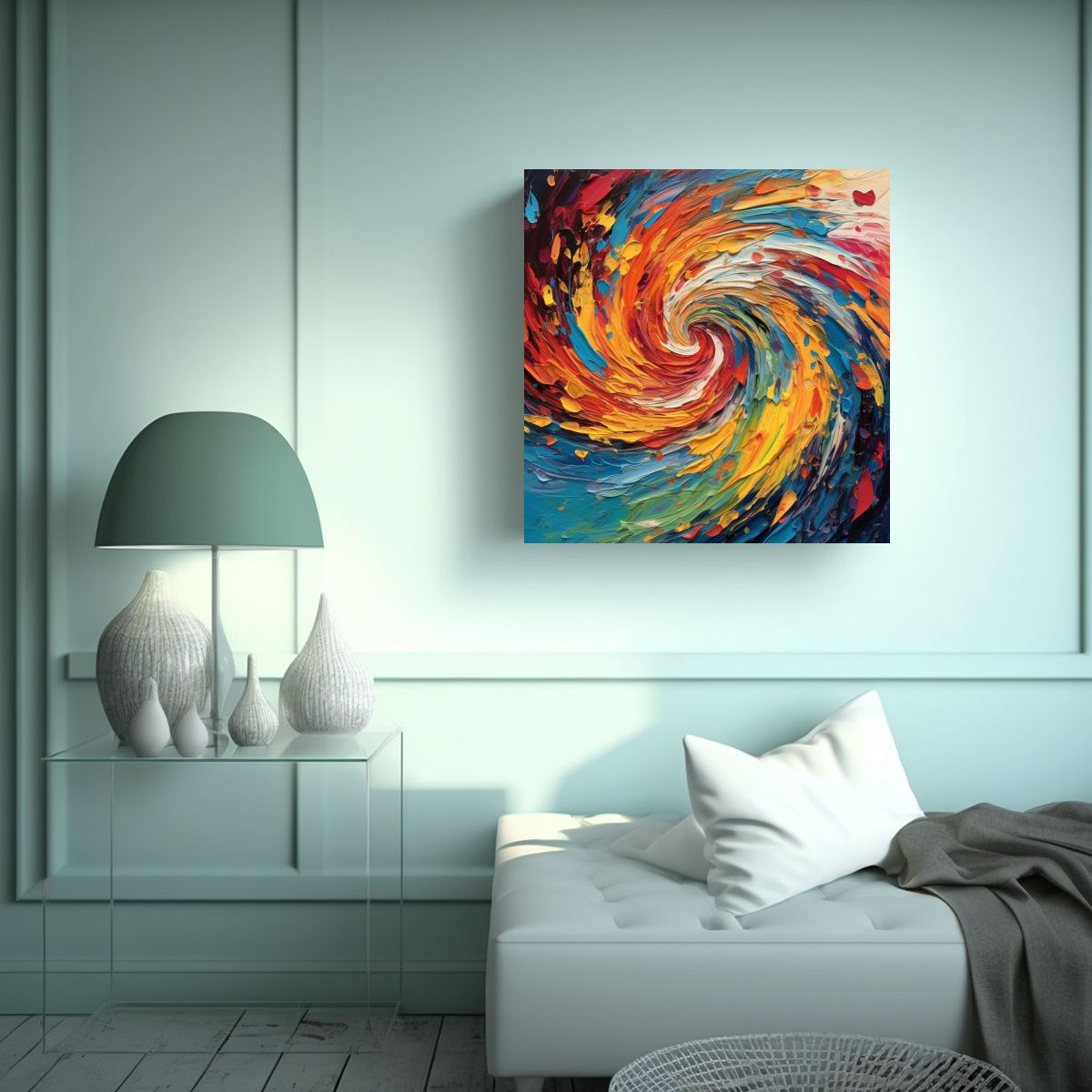 GENERICO - Pinturas Decorativas Modernas En Bastidor: 50x50 Cm