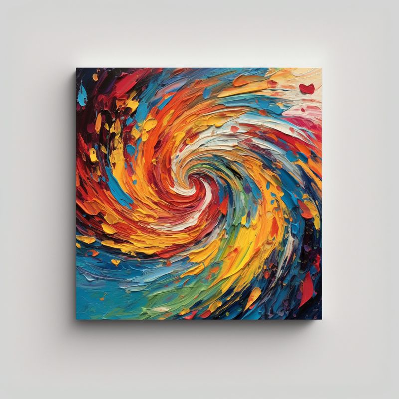 GENERICO - Pinturas Decorativas Modernas En Bastidor: 80x80 Cm