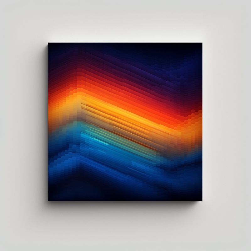 GENERICO - Cuadro Decorativo Abstracto De Profundidad Con 60x60 Cm