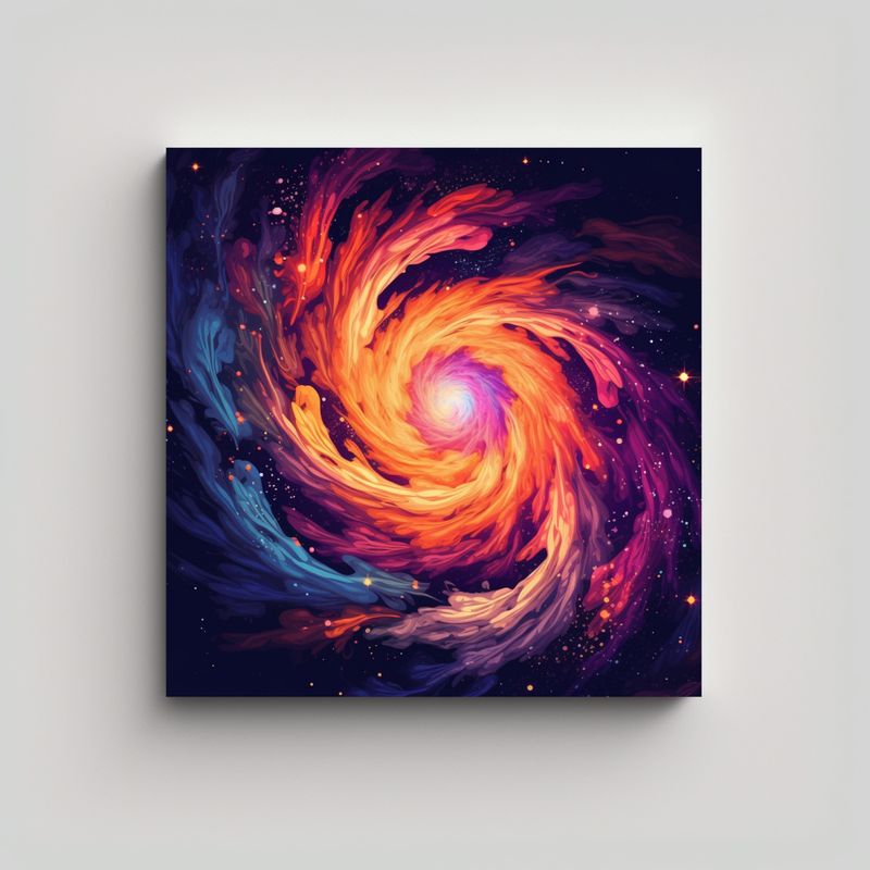 GENERICO - Cuadro Decorativo De Lienzo Para Sala: Nebuloso 90x90 Cm
