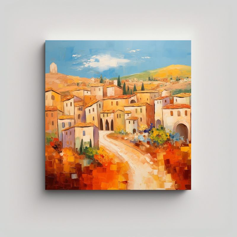 GENERICO - Combina Encanto Y Arte En Un Cautivador Cuadro De 60x60 Cm