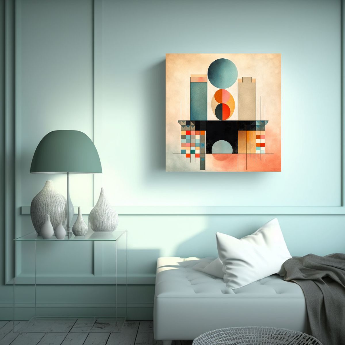 GENERICO - Cuadros Juveniles De Decoración Minimalista 80x80 Cm