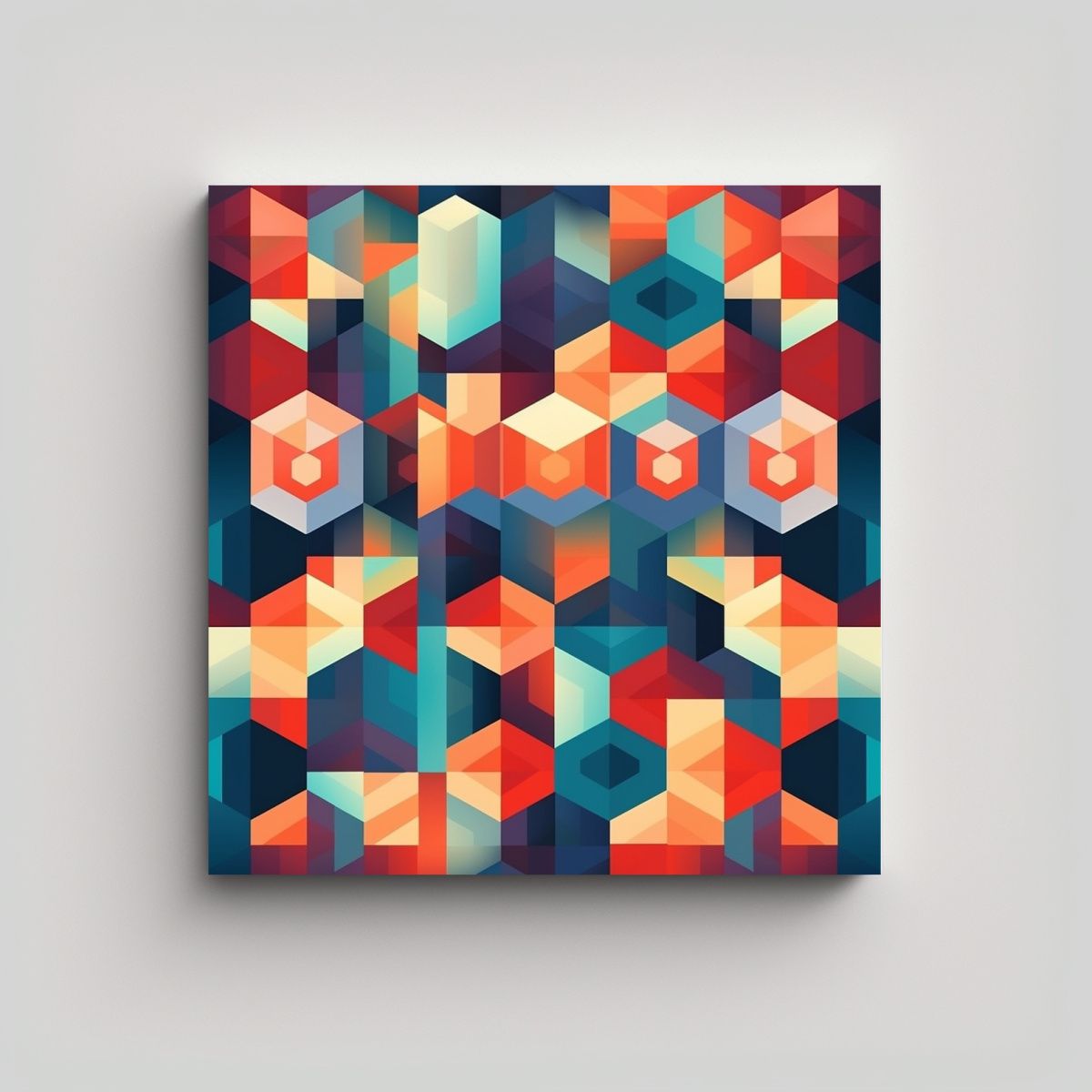 GENERICO - Pintura Decorativa De Patrón Geométrico De Arte 50x50 Cm