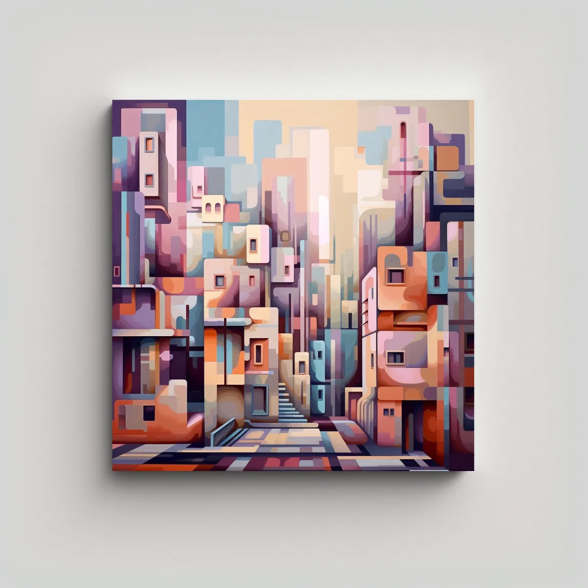 GENERICO - Cuadro Decorativo Estilo Urbano Vintage De Arte 50x50 Cm