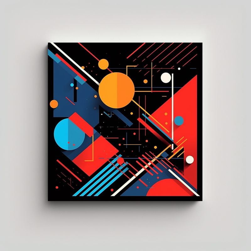 GENERICO - Arte De Pared Minimalista 3D Lienzo 60x60 Cm