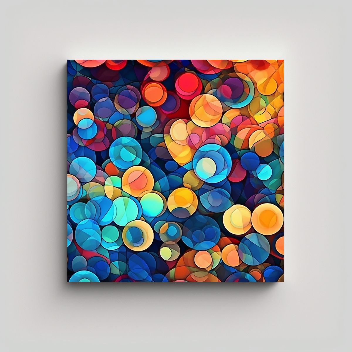 GENERICO - Pintura Abstracta Adorable Con Mosaico De 60x60 Cm