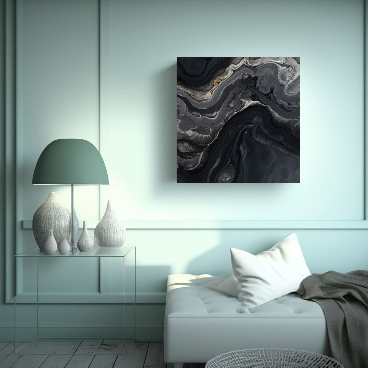 GENERICO - Pinturas Decorativas De Líneas Finas Canva 80x80 Cm