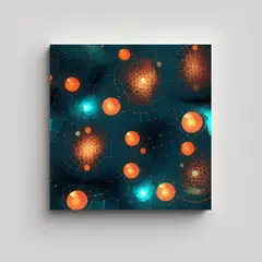 GENERICO - Arte Luminosa: Cuadros De Decoración De Fotones. 70x70 Cm