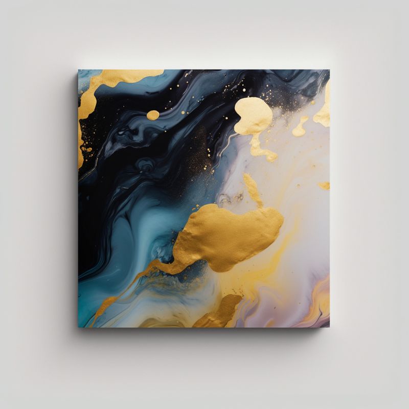 GENERICO - Pintura Decorativa Con Suavidad Fluida Como Una 80x80 Cm