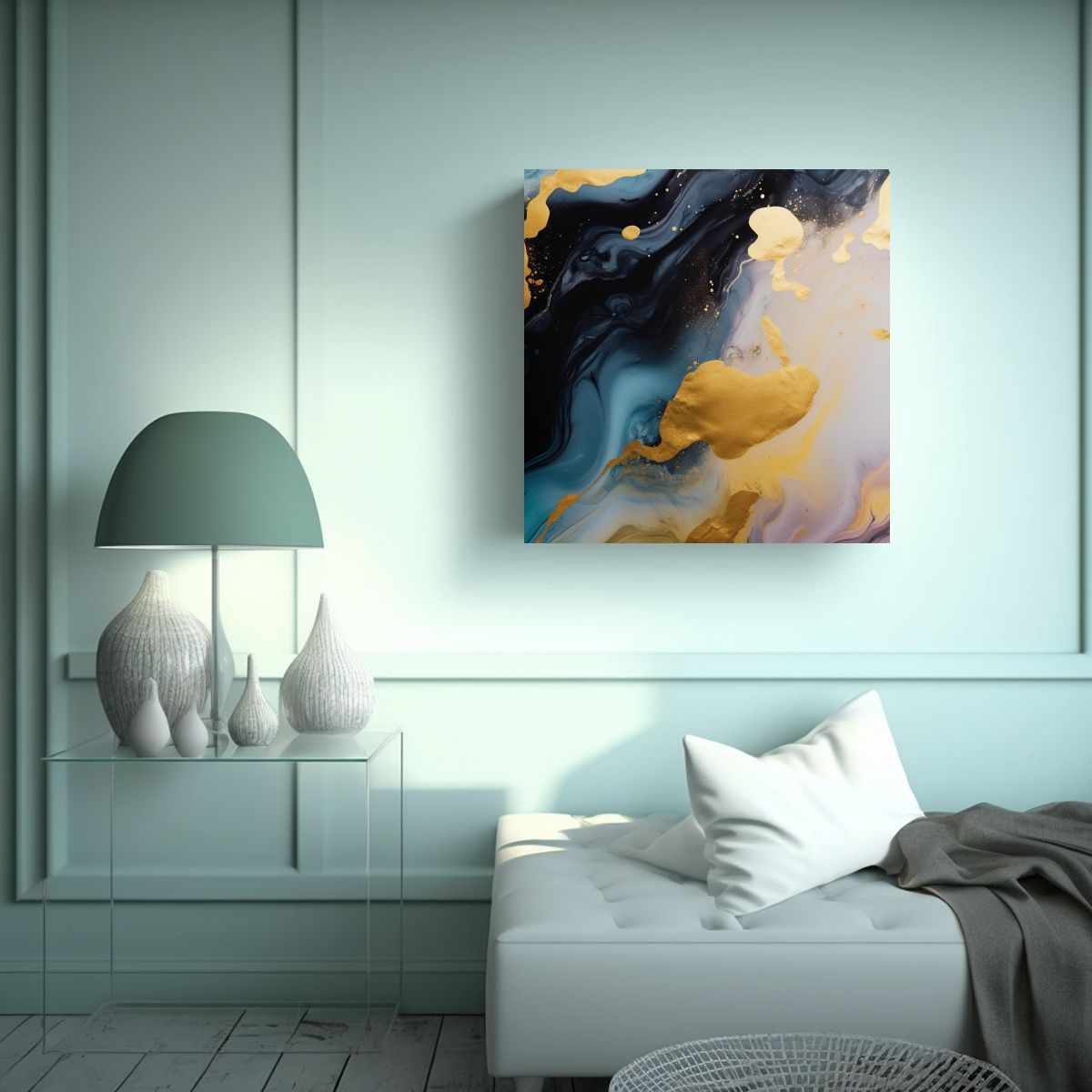 GENERICO - Pintura Decorativa Con Suavidad Fluida Como Una 60x60 Cm