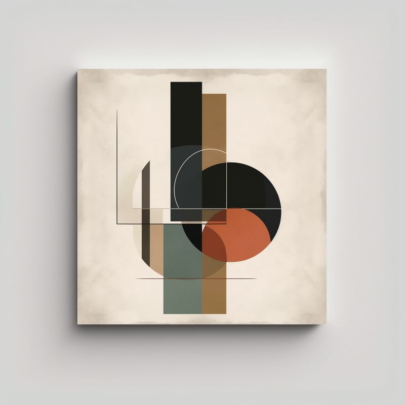 GENERICO - Obra De Arte Minimalista Vida Valli Cuadro 80x80 Cm