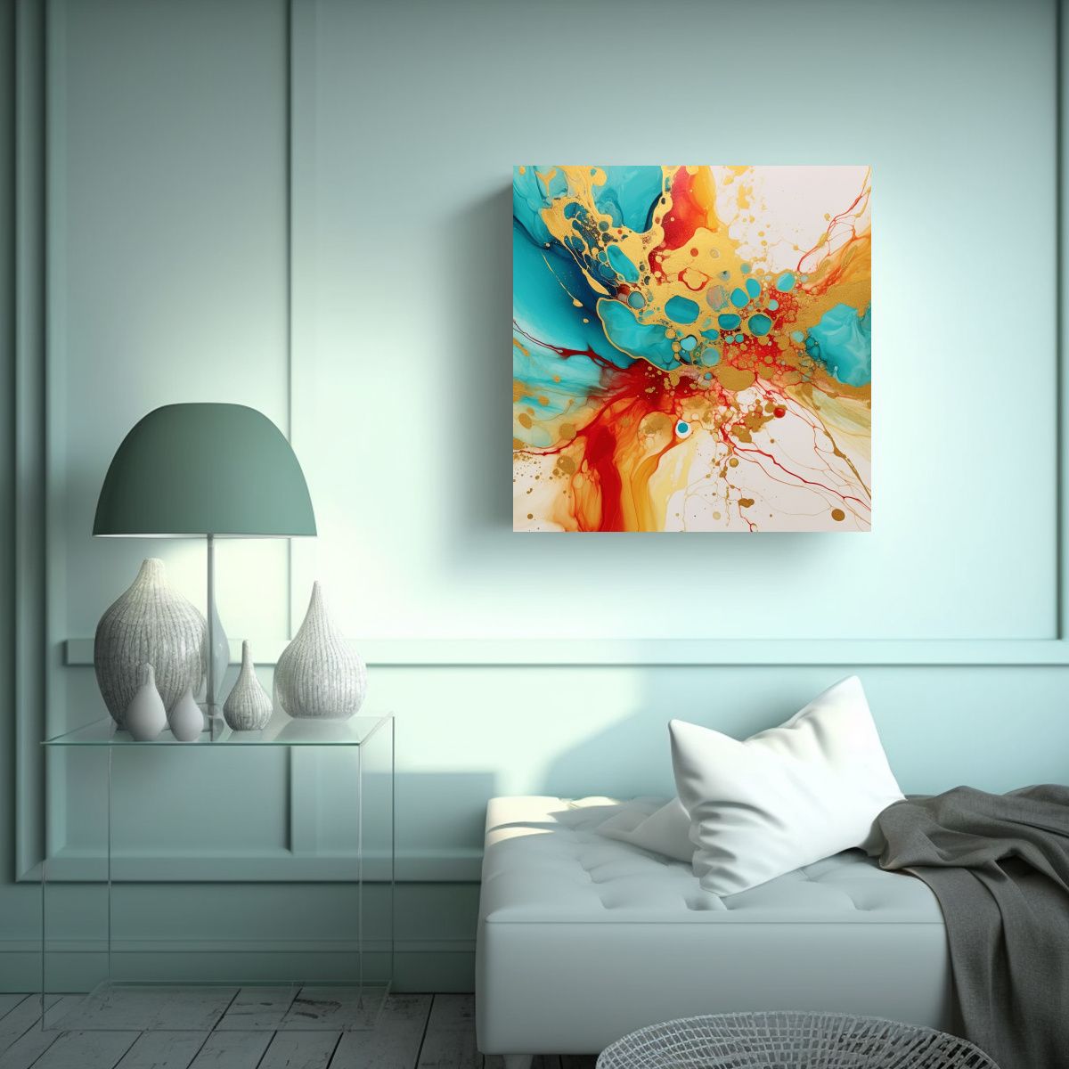 GENERICO - Lienzo De Tela Sublimada Para Decoración De 80x80 Cm