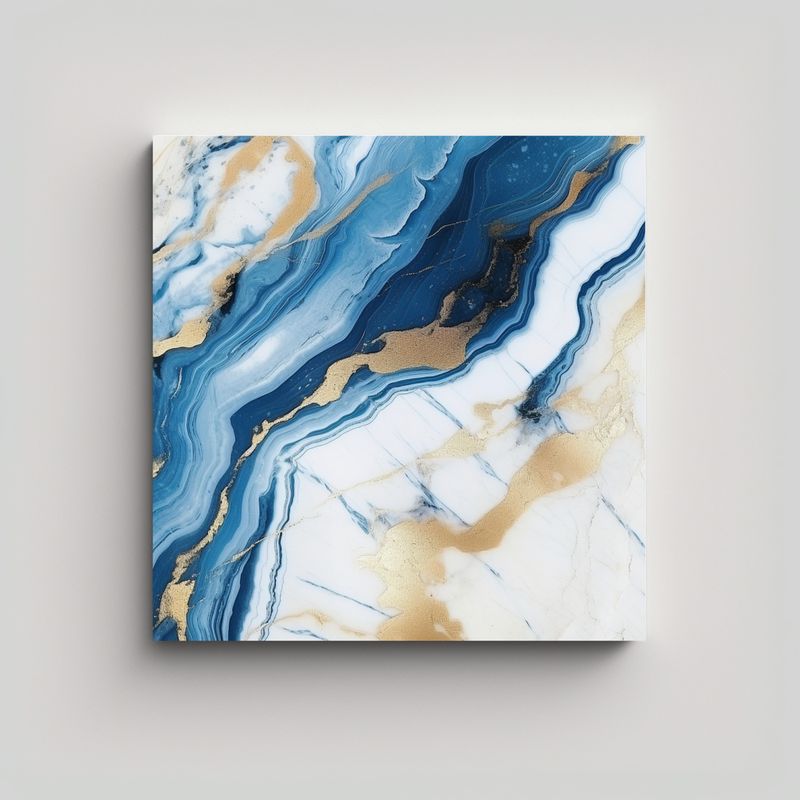 GENERICO - Pintura Decorativa En Bastidor Con Textura De 80x80 Cm
