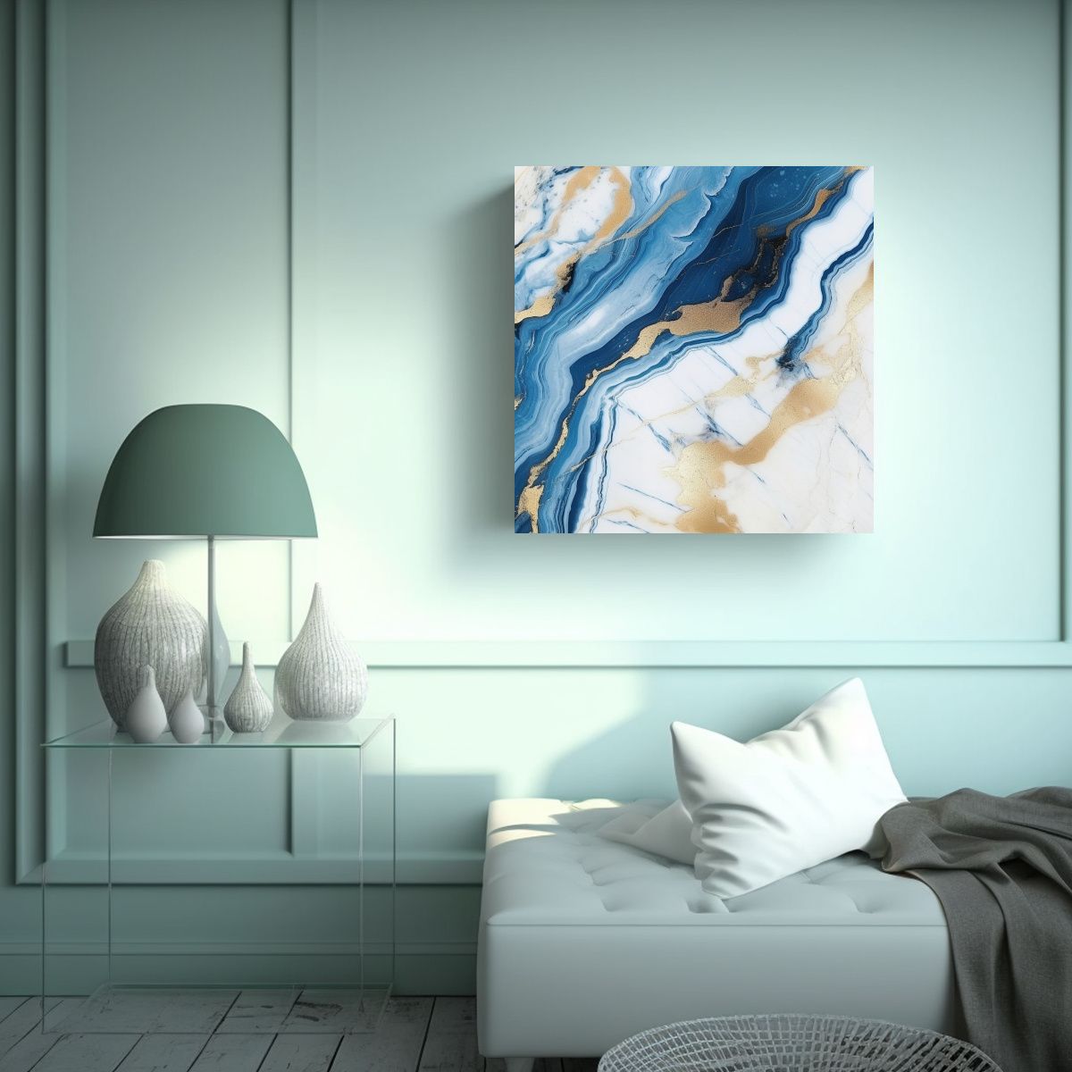 GENERICO - Pintura Decorativa En Bastidor Con Textura De 80x80 Cm