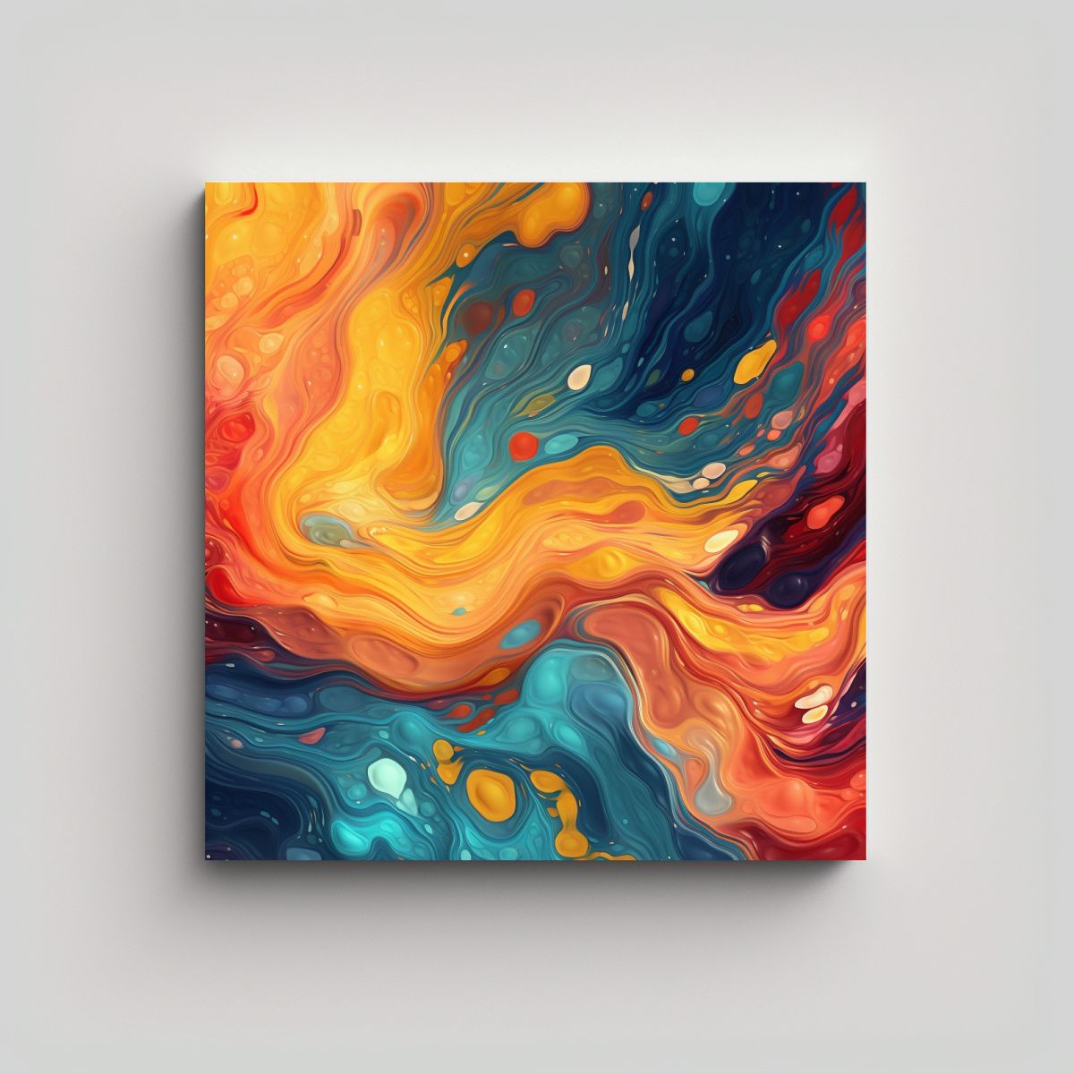 GENERICO - Pinturas Decorativas De Flujo De Pintura 60x60 Cm