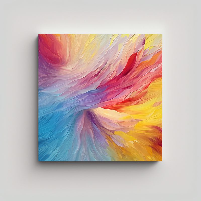 GENERICO - Cuadro Fotografía Verano Sensación Colorida, 90x90 Cm